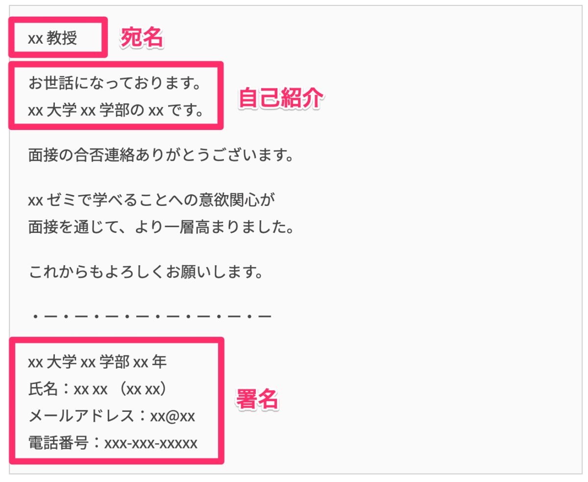 宛名・自己紹介・署名などを整える