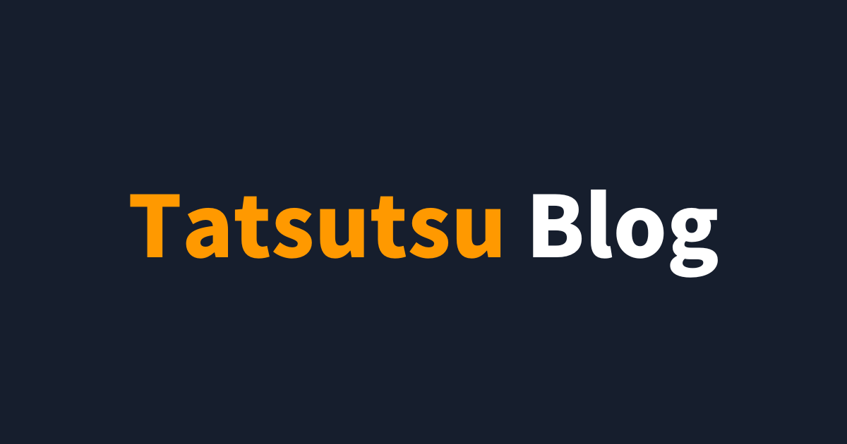 Tatsutsu Blog